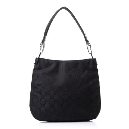 Gucci Nylon Monogram Hobo Black 1 of 10