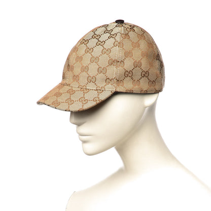 Gucci Monogram Web Childrens Baseball Hat 54 M Beige 2 of 7
