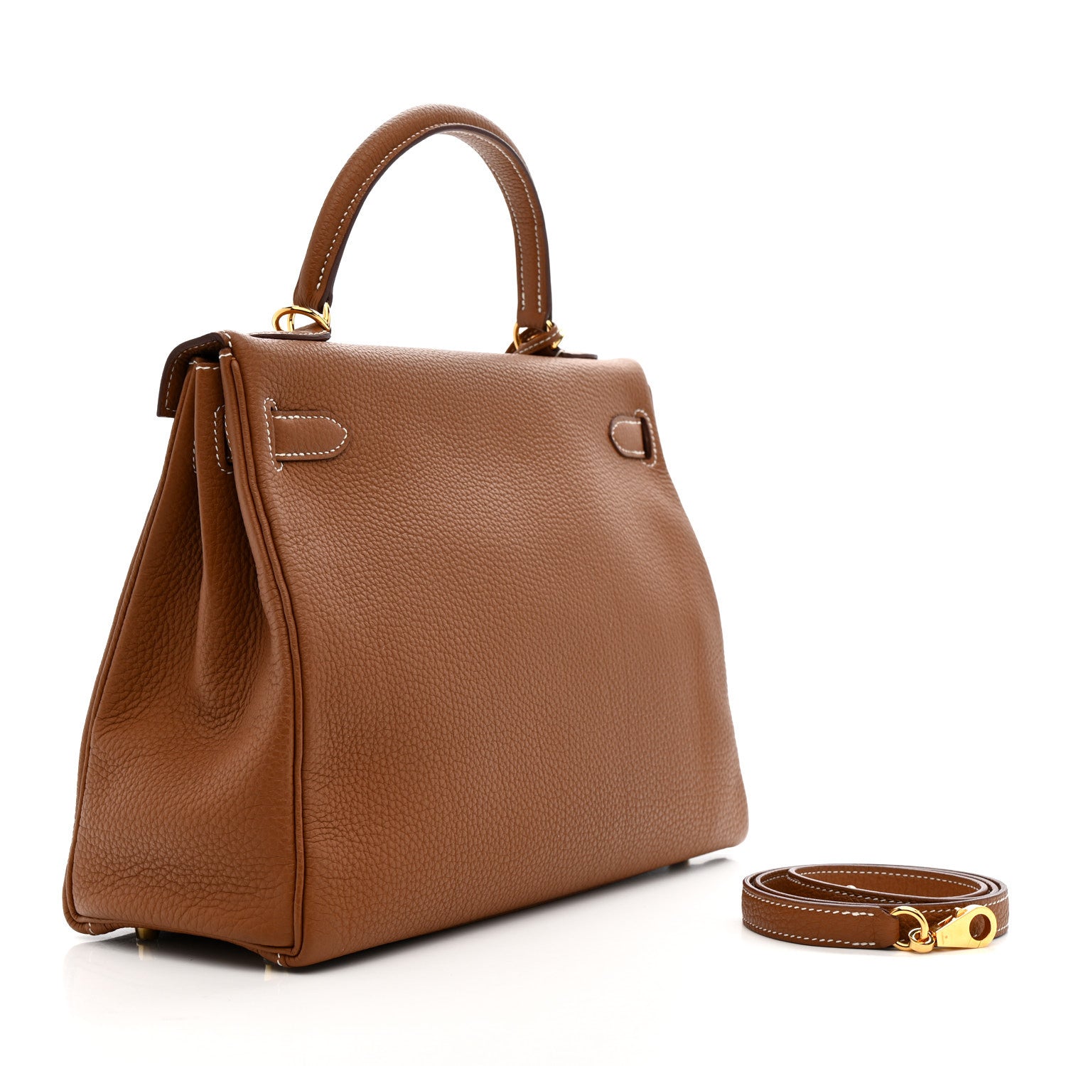 Hermes Togo Kelly Retourne 32 Gold 3 of 21