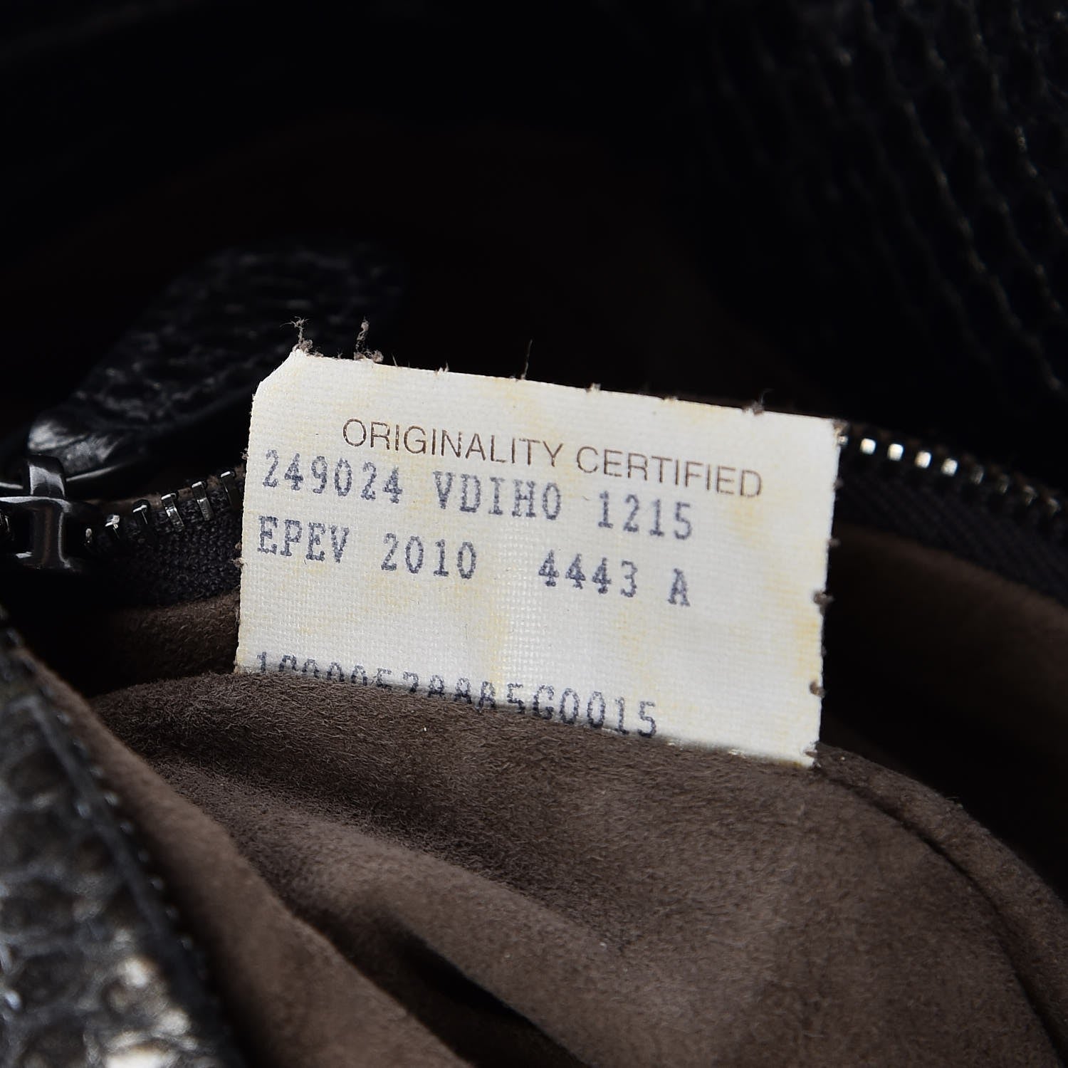 Bottega Veneta Metallic Python Shoulder Bag Flannel 8 of 8