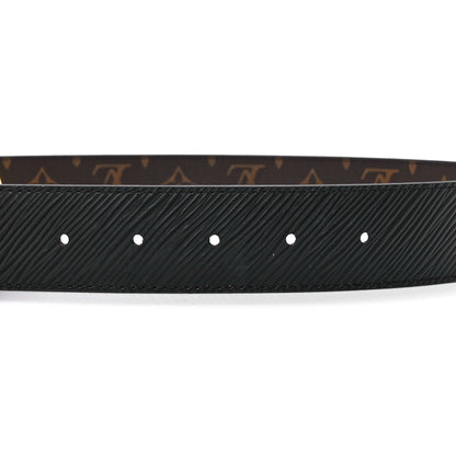 Louis Vuitton Monogram Epi 35mm LV Circle Reversible Belt 85 34 Black 3 of 5