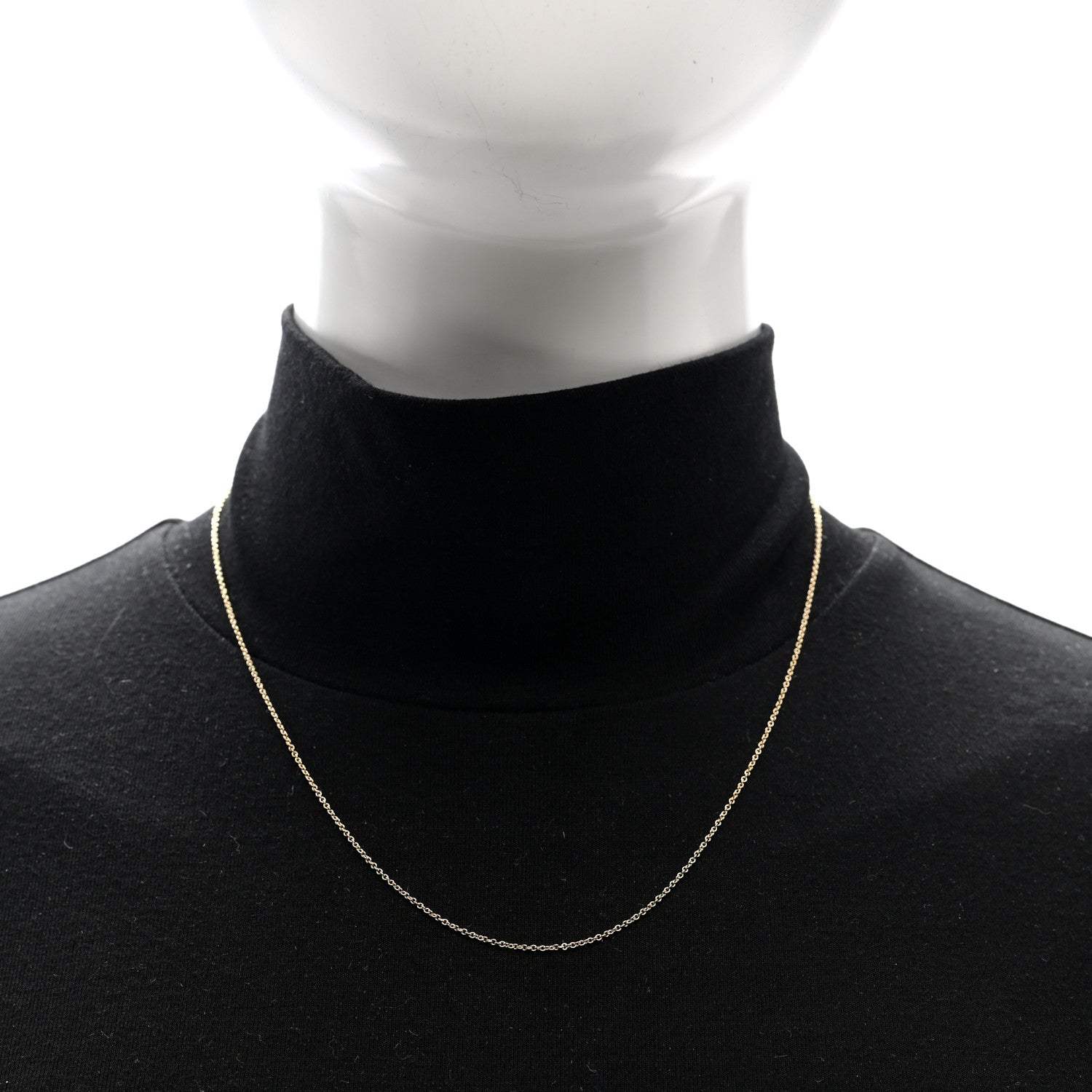Tiffany 18K Yellow Gold Chain Necklace 18" 2 of 4