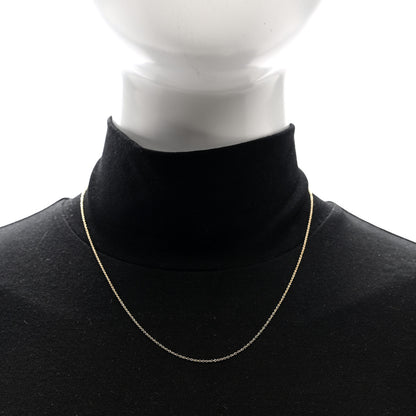 Tiffany 18K Yellow Gold Chain Necklace 18" 2 of 4