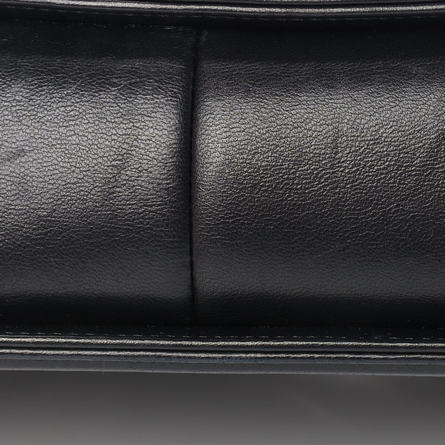 Lambskin Chevron Quilted Medium Boy Flap Black