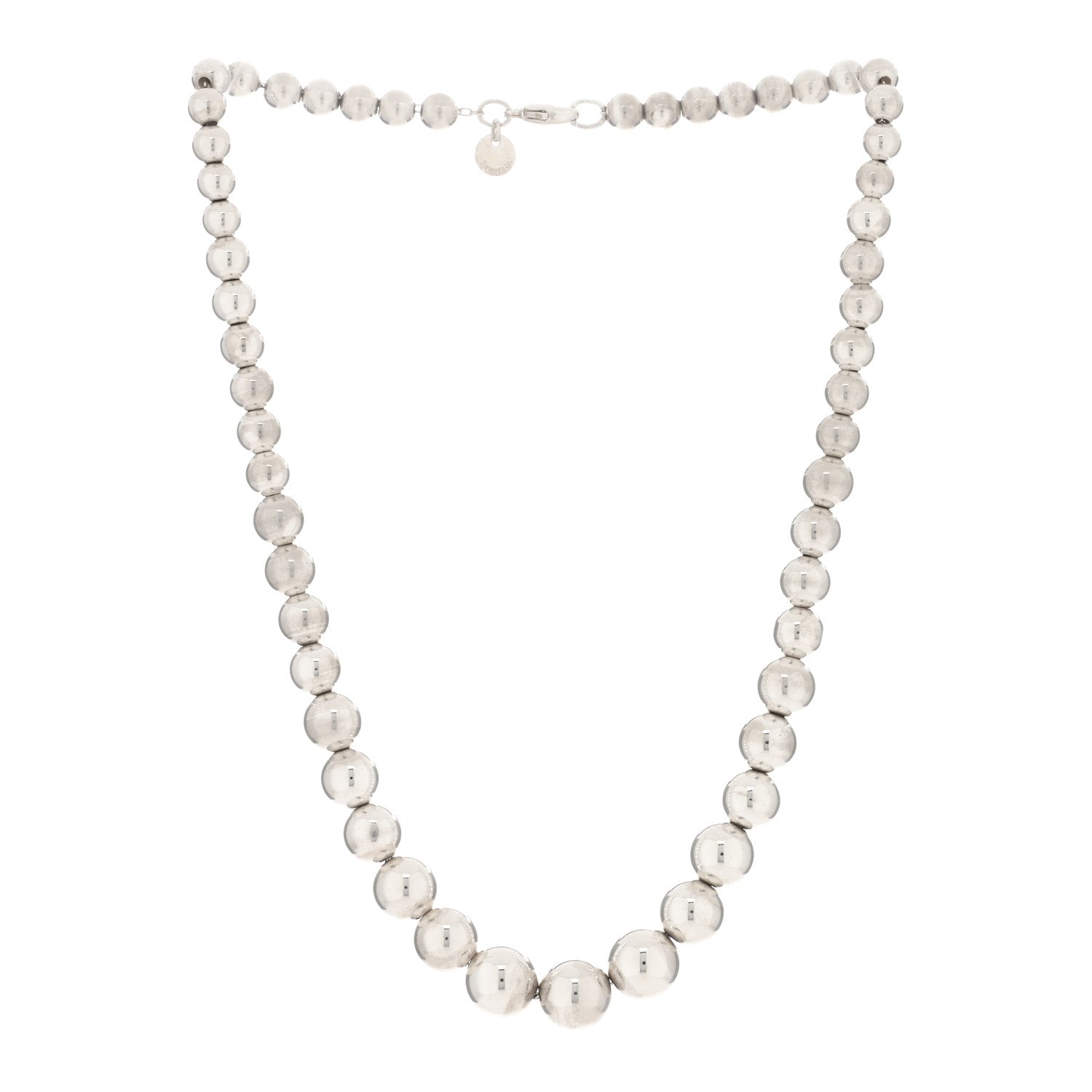 Tiffany Sterling Silver HardWear Graduated Ball Necklace 2 of 3