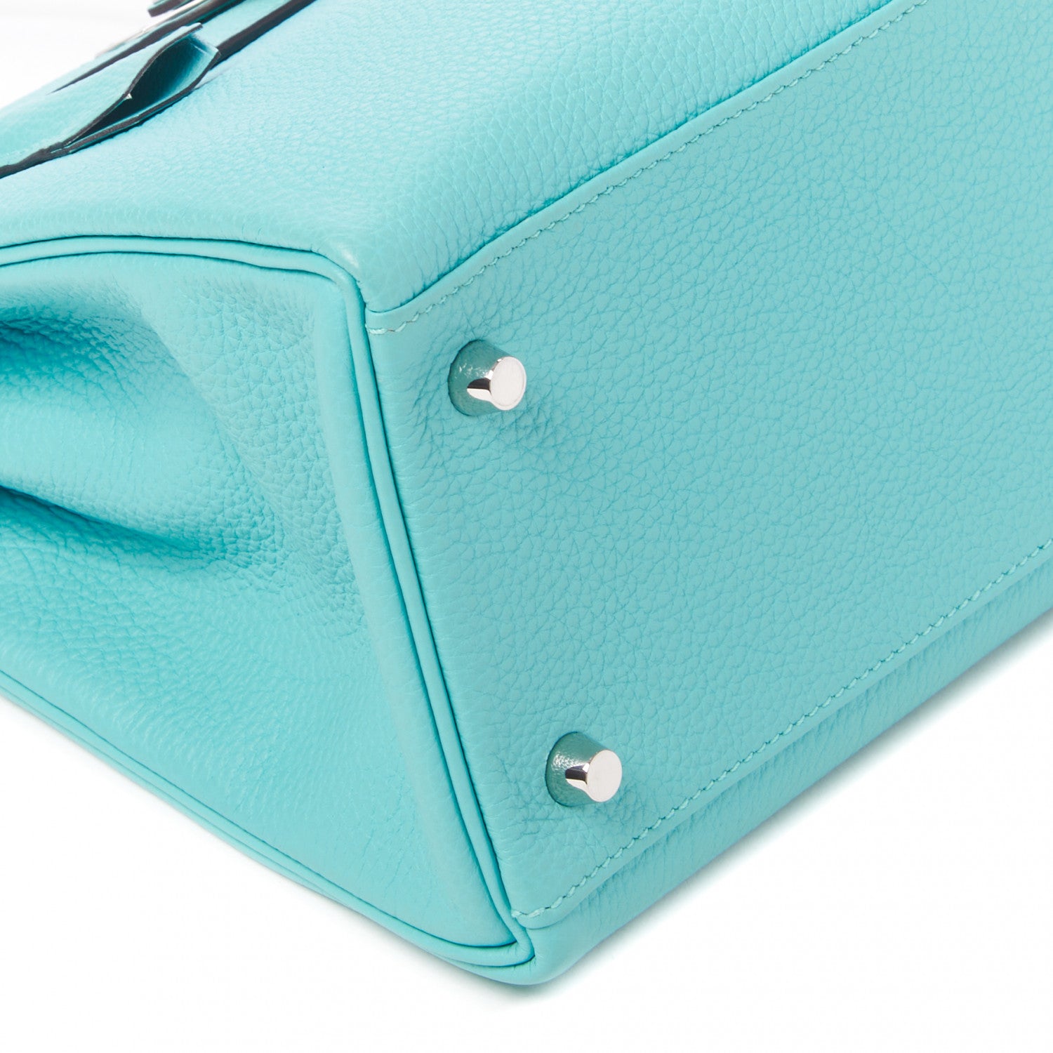 Hermes Togo Kelly Retourne 28 Bleu Atoll 7 of 31