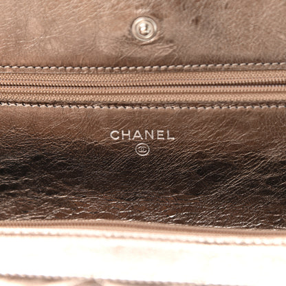 Chanel Metallic Aged Calfskin Quilted Reissue Wallet On Chain WOC Bronze 6 of 11