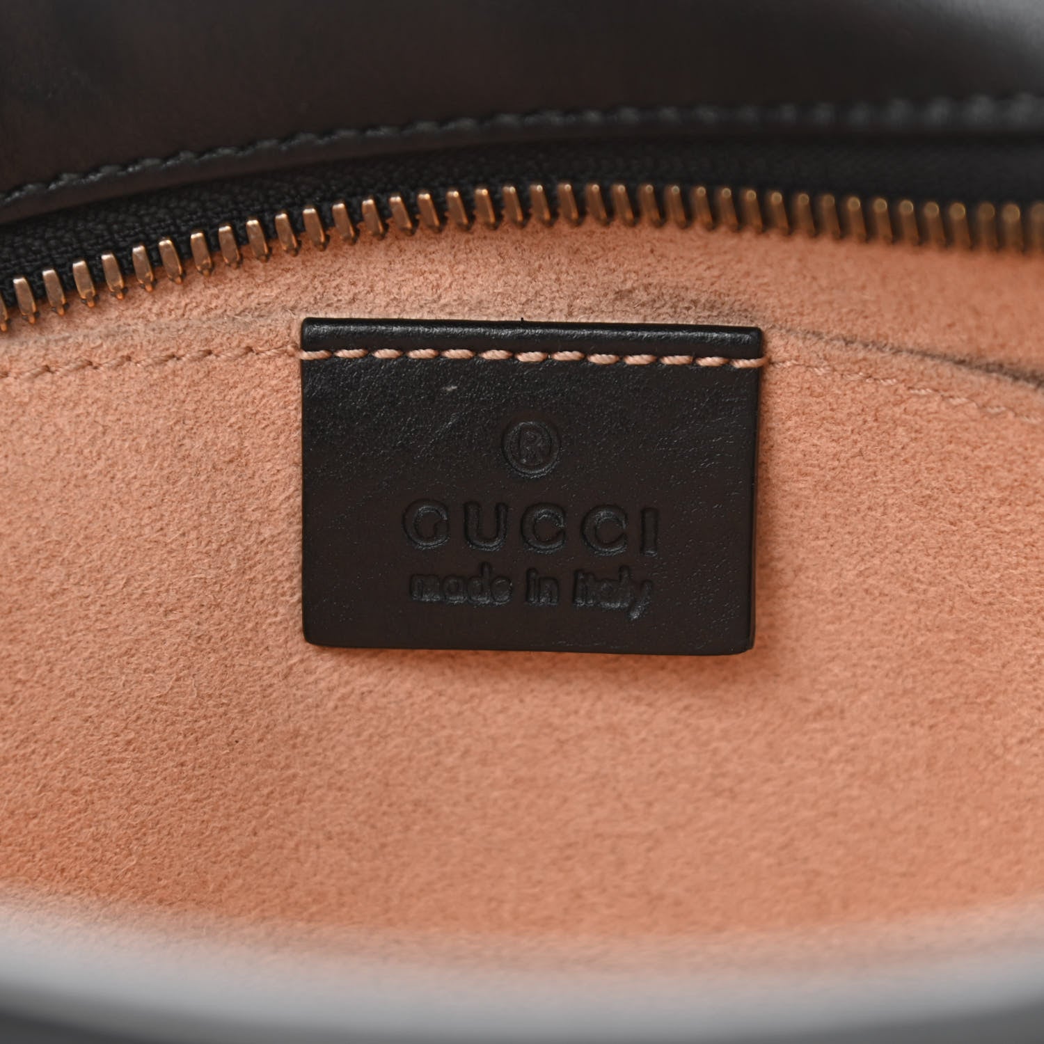 Gucci Calfskin Matelasse Small GG Marmont Chain Shoulder Bag Black 6 of 11