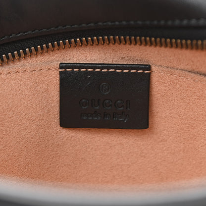 Gucci Calfskin Matelasse Small GG Marmont Chain Shoulder Bag Black 6 of 11