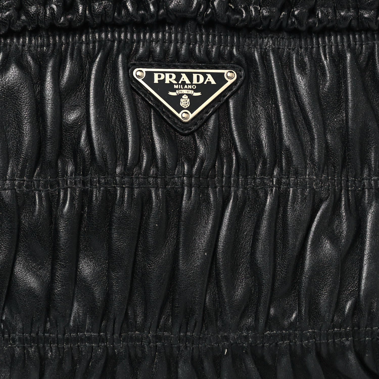 Prada Nappa Gaufre Mini Bag Black 11 of 12