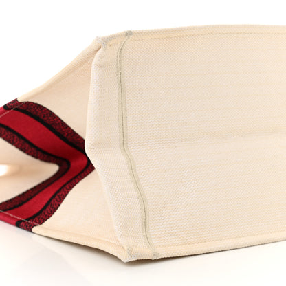 Christian Dior Canvas DiorAmour Chinese Valentines Je T’aime Large Book Tote White Red 9 of 17