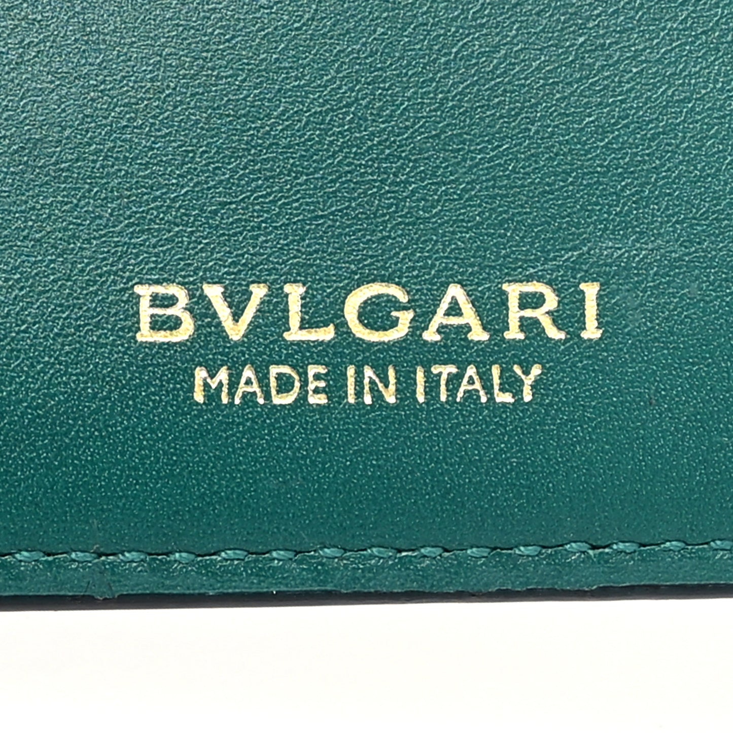 Calfskin Serpenti Forever Wallet Black Emerald Green