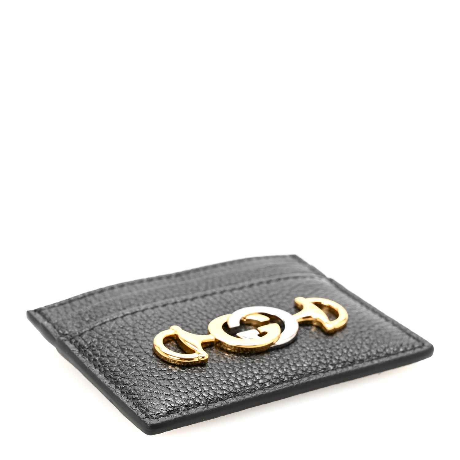 Gucci Grainy Calfskin Zumi Card Holder Black 4 of 7