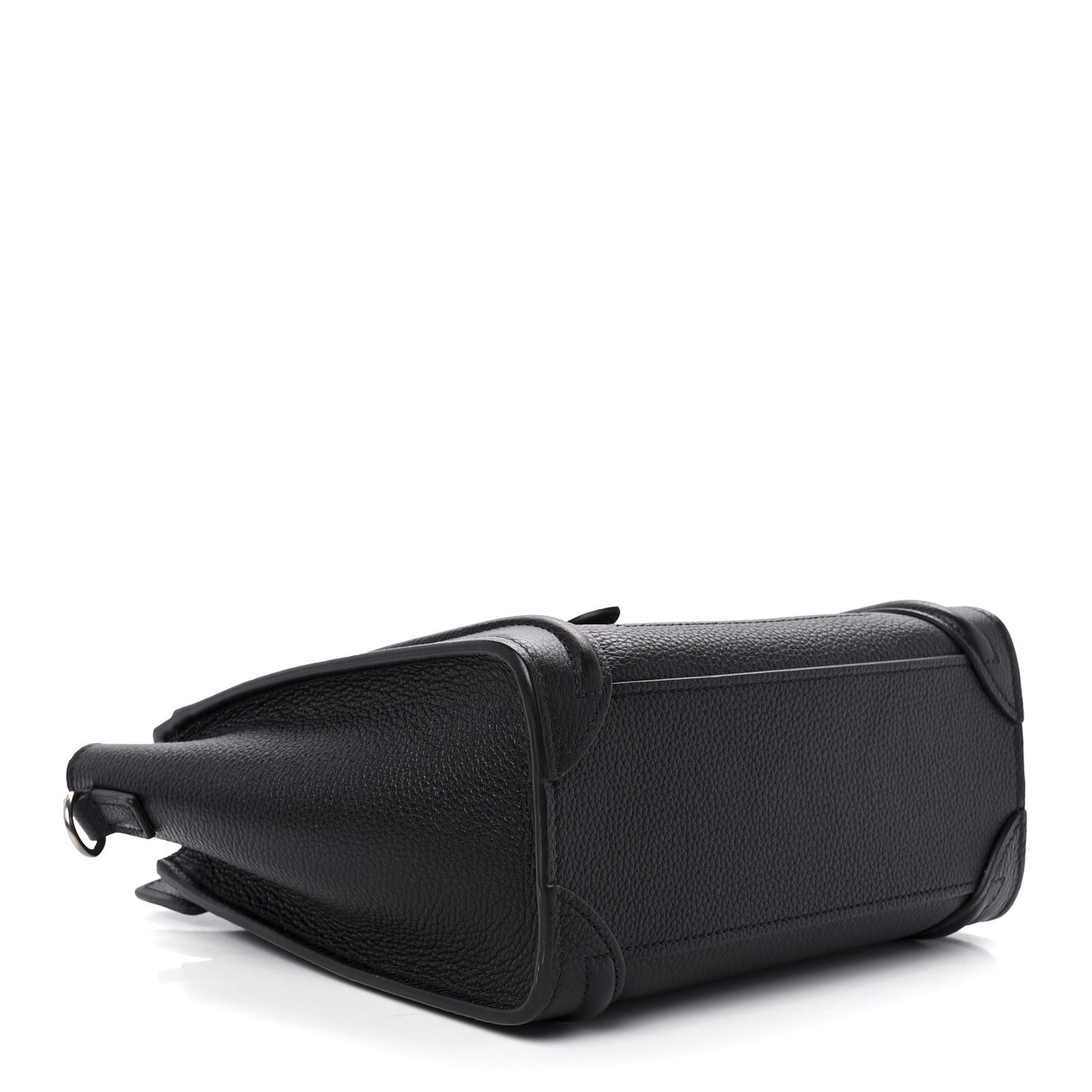 Drummed Calfskin Nano Luggage Black