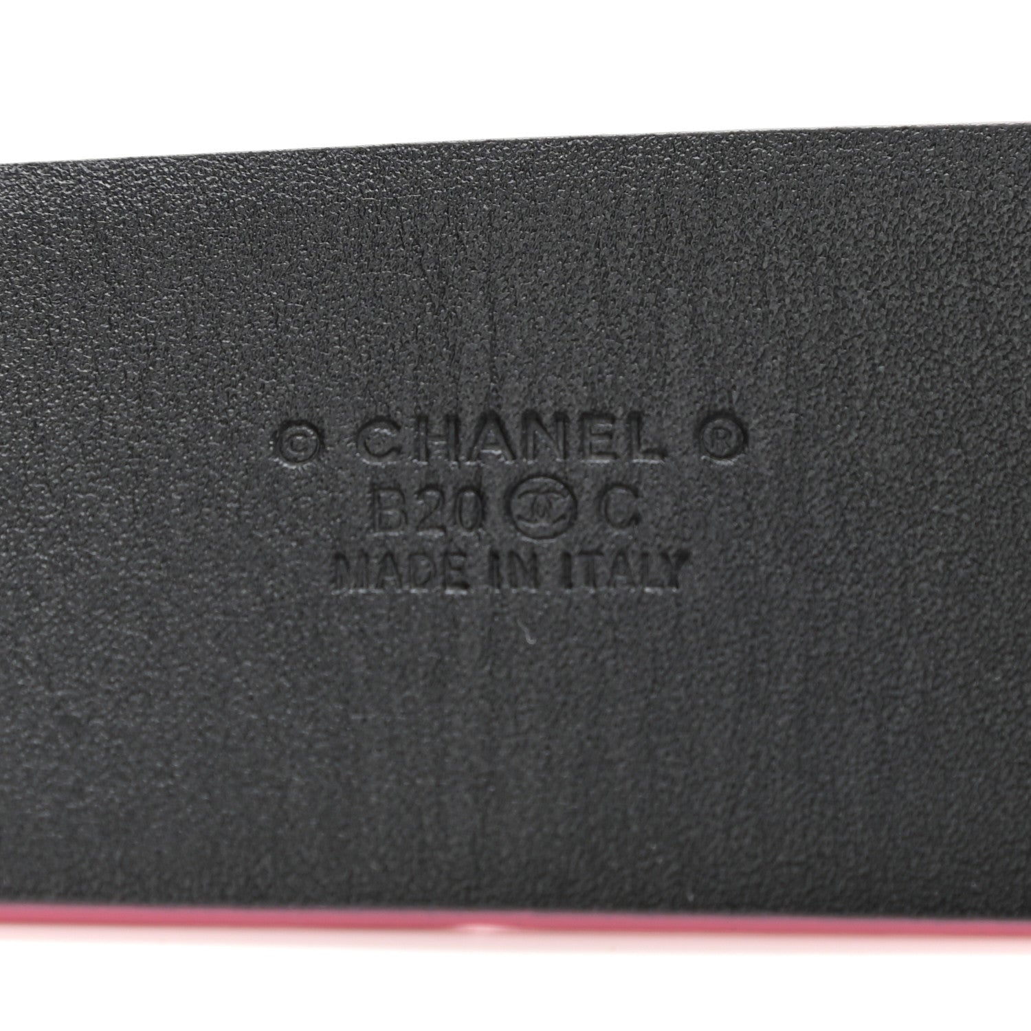 Chanel Lambskin CC Belt 85 34 Pink 3 of 8