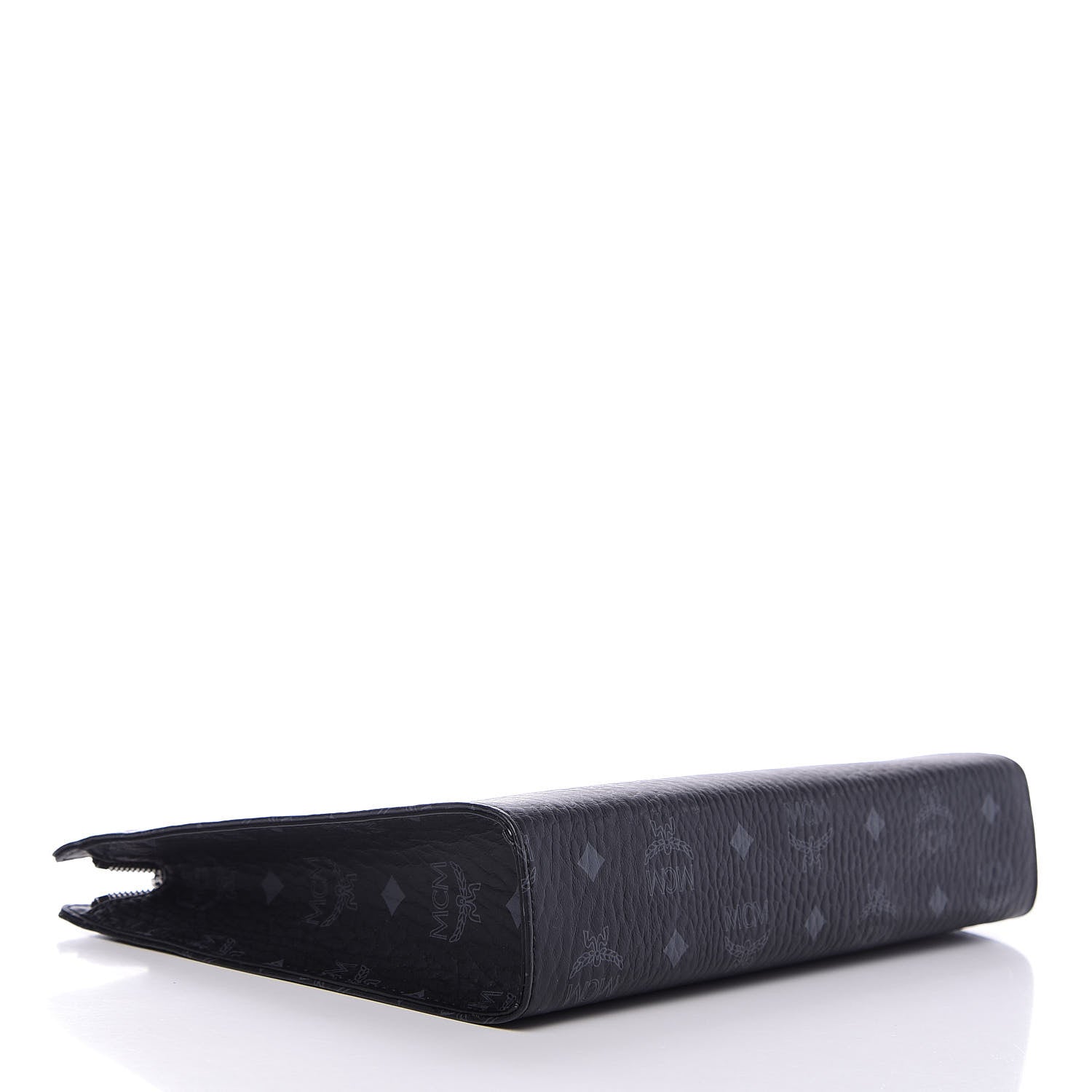 MCM Visetos Medium Zip Pouch Black 4 of 7