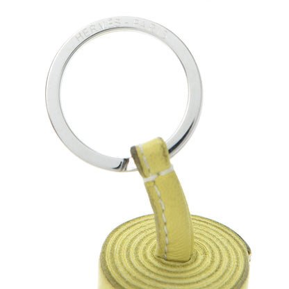 Hermes Lambskin Carmen Tassel Key Holder Soufre 4 of 4