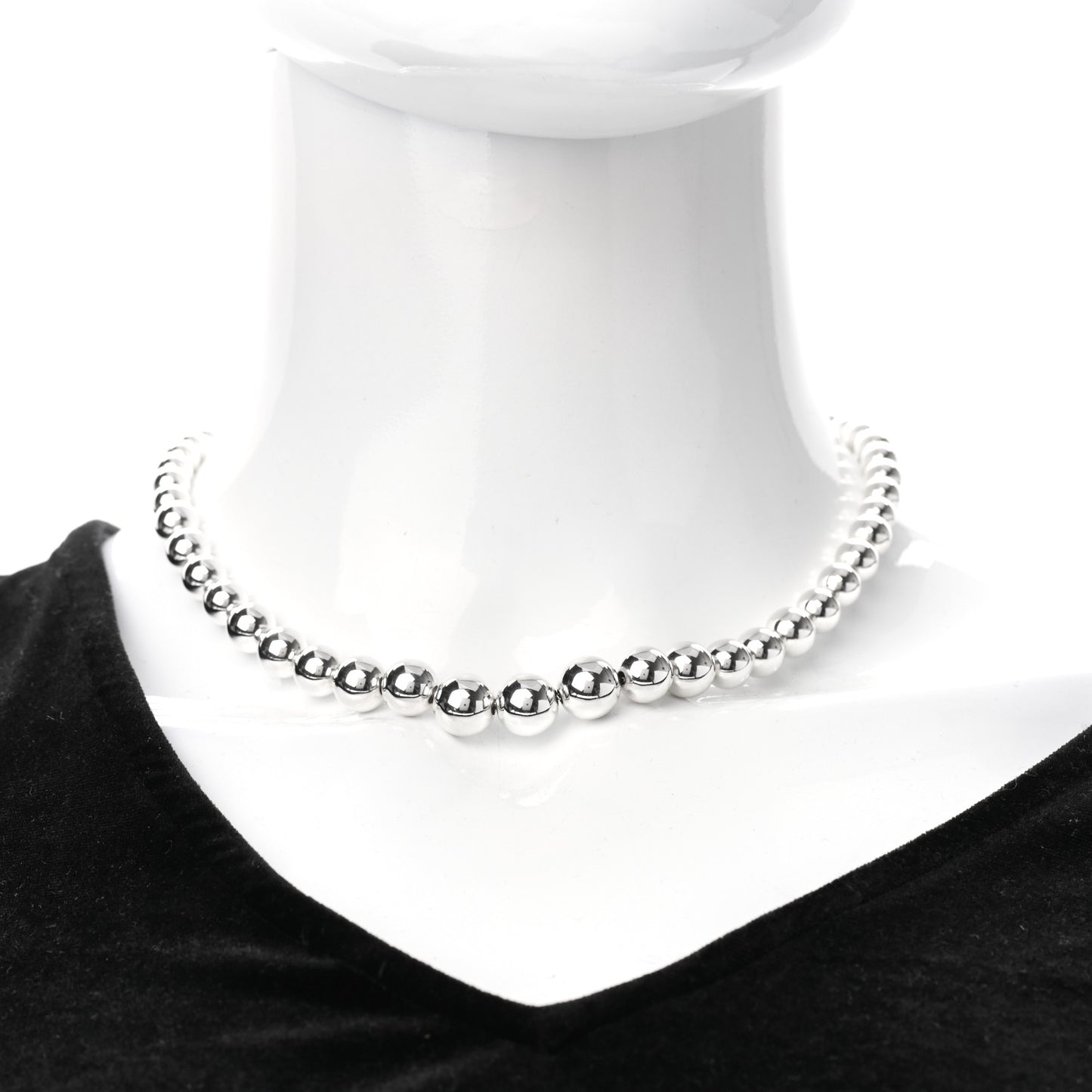Sterling Silver HardWear Graduated Ball Necklace