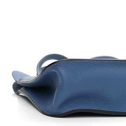 Hermes Taurillon Clemence Halzan 31 GM Deep Bleu 8 of 10