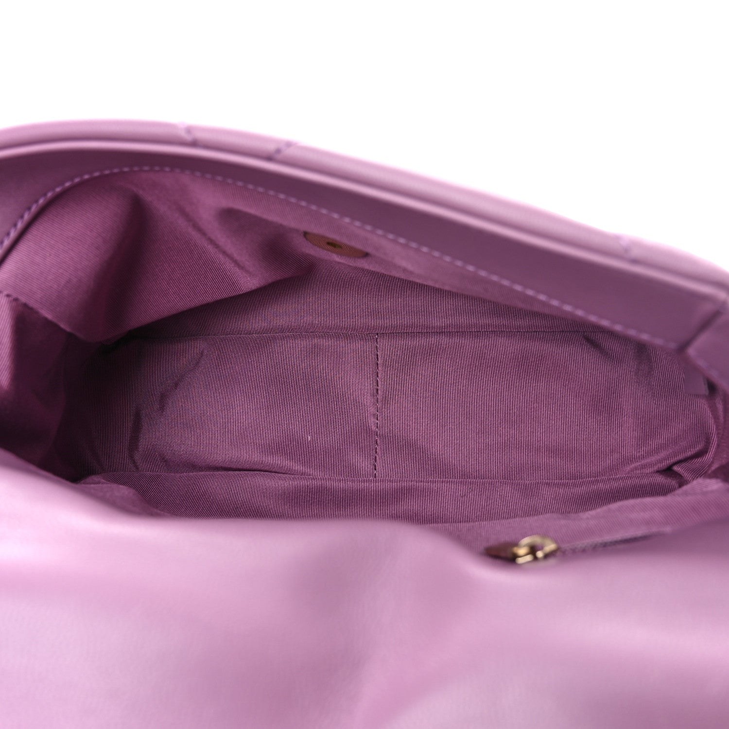 Chanel Goatskin Quilted Medium Chanel 19 Flap Violet Purple 5 of 11