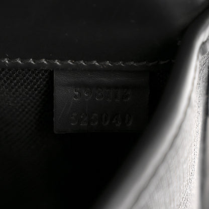 Gucci GG Supreme Monogram Web Slim Belt Bag Black Grey 7 of 12