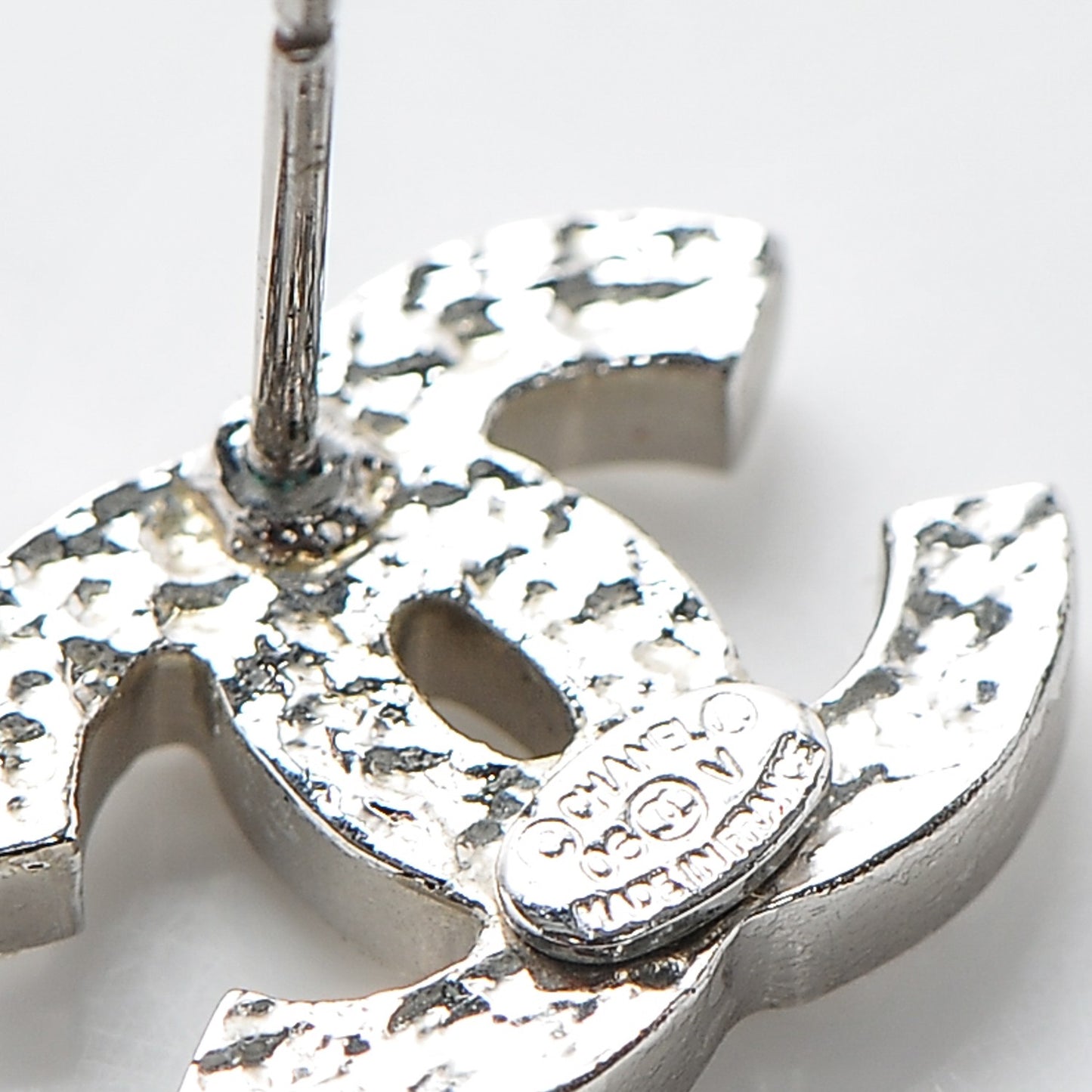 Crystal Timeless CC Earrings Silver
