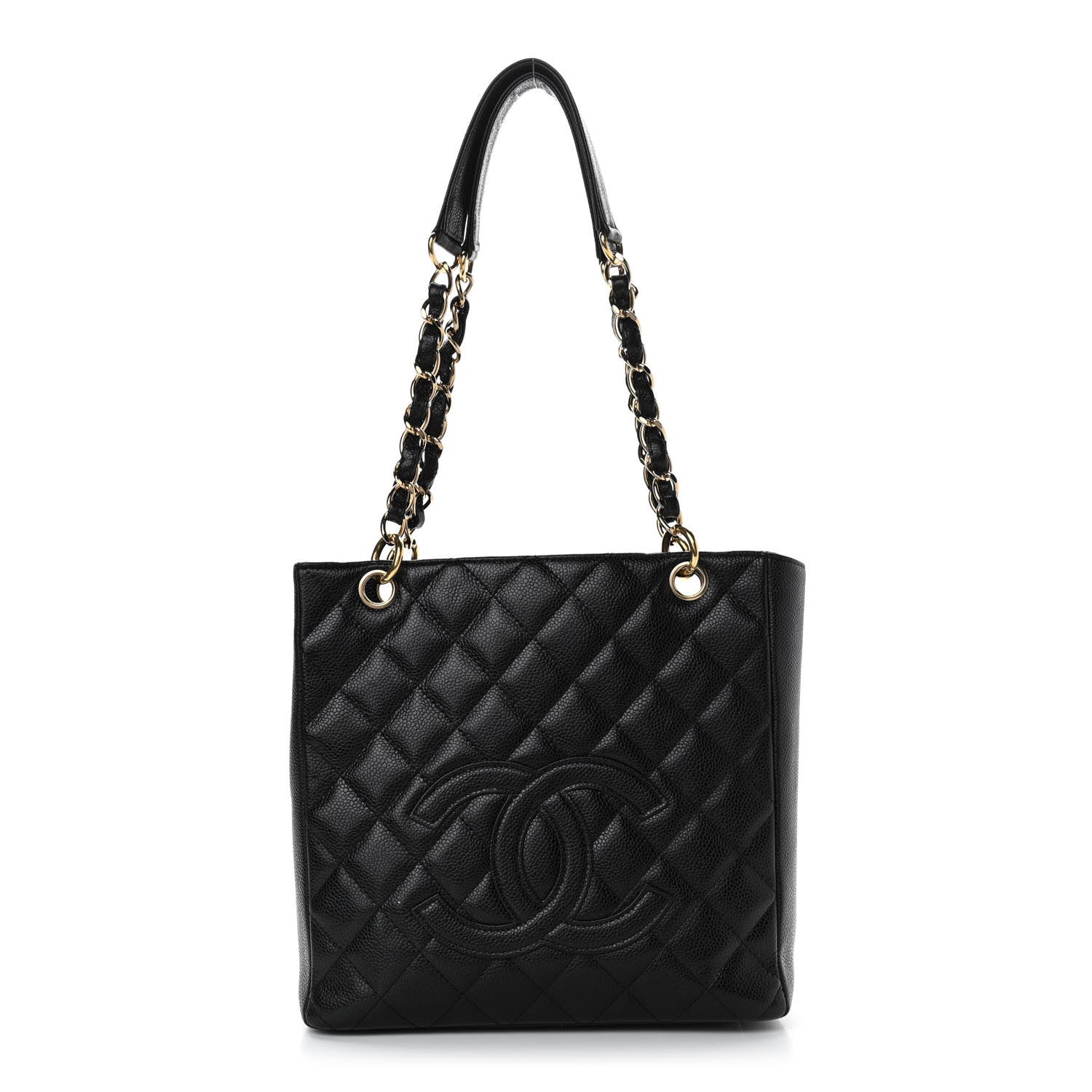 Chanel Caviar Quilted Petit Shopping Tote PST Black 1 of 11