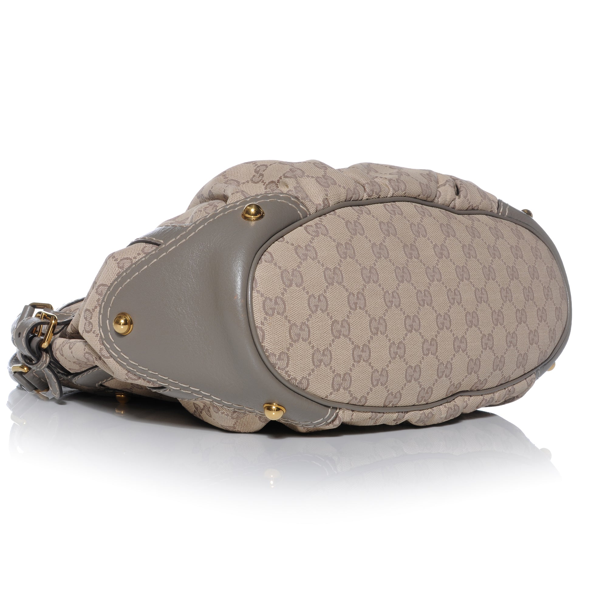 Gucci Monogram Medium Jockey Tote Grey 4 of 8