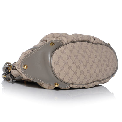 Gucci Monogram Medium Jockey Tote Grey 4 of 8