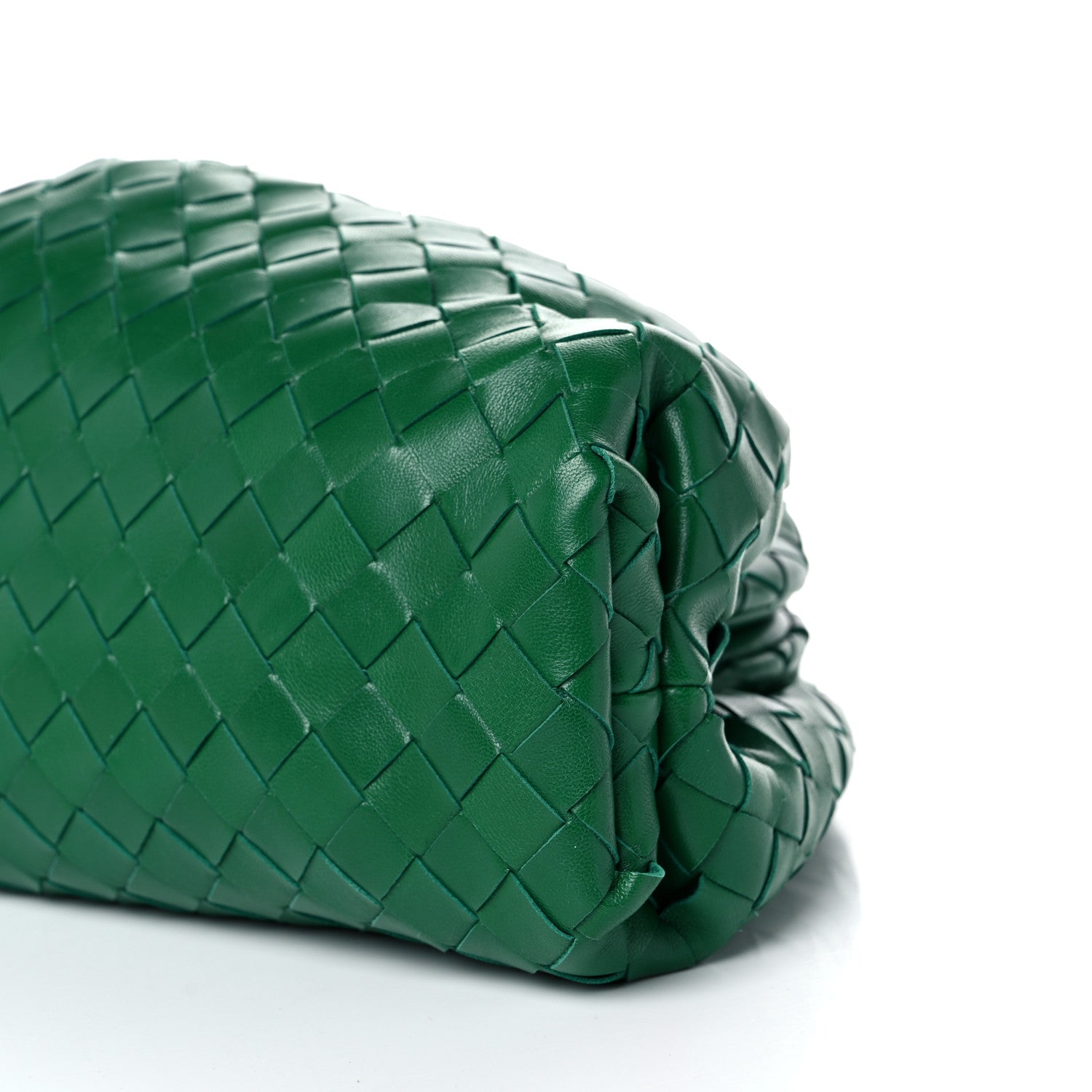 Bottega Veneta Nappa Maxi Intrecciato The Pouch Oversized Clutch Racing Green 8 of 8