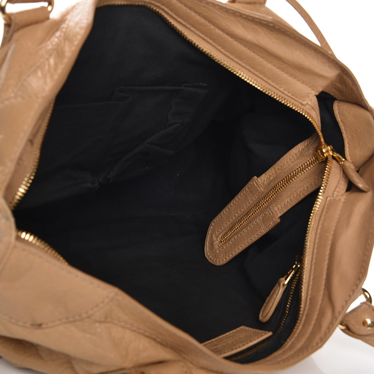 Agneau Giant 12 Gold Hardware City Beige Nougatine