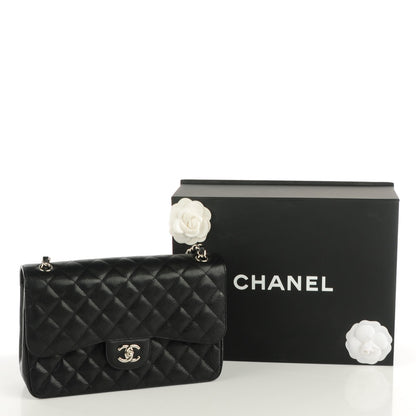 Chanel Caviar Quilted Jumbo Double Flap Black 9 of 9