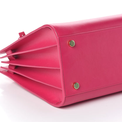 Saint Laurent Calfskin Small Sac De Jour Lipstick Fuchsia 5 of 8