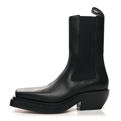 Bottega Veneta Calfskin Lean Mid-Calf Boots 38.5 Black 1 of 6