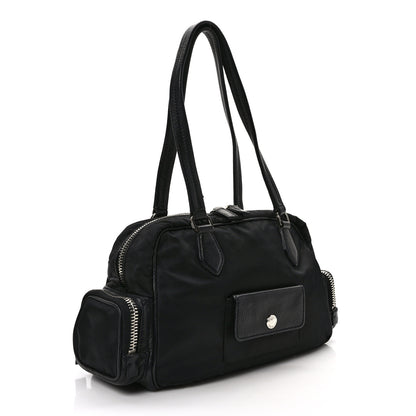 Prada Tessuto Nylon Shoulder Bag Black 2 of 7
