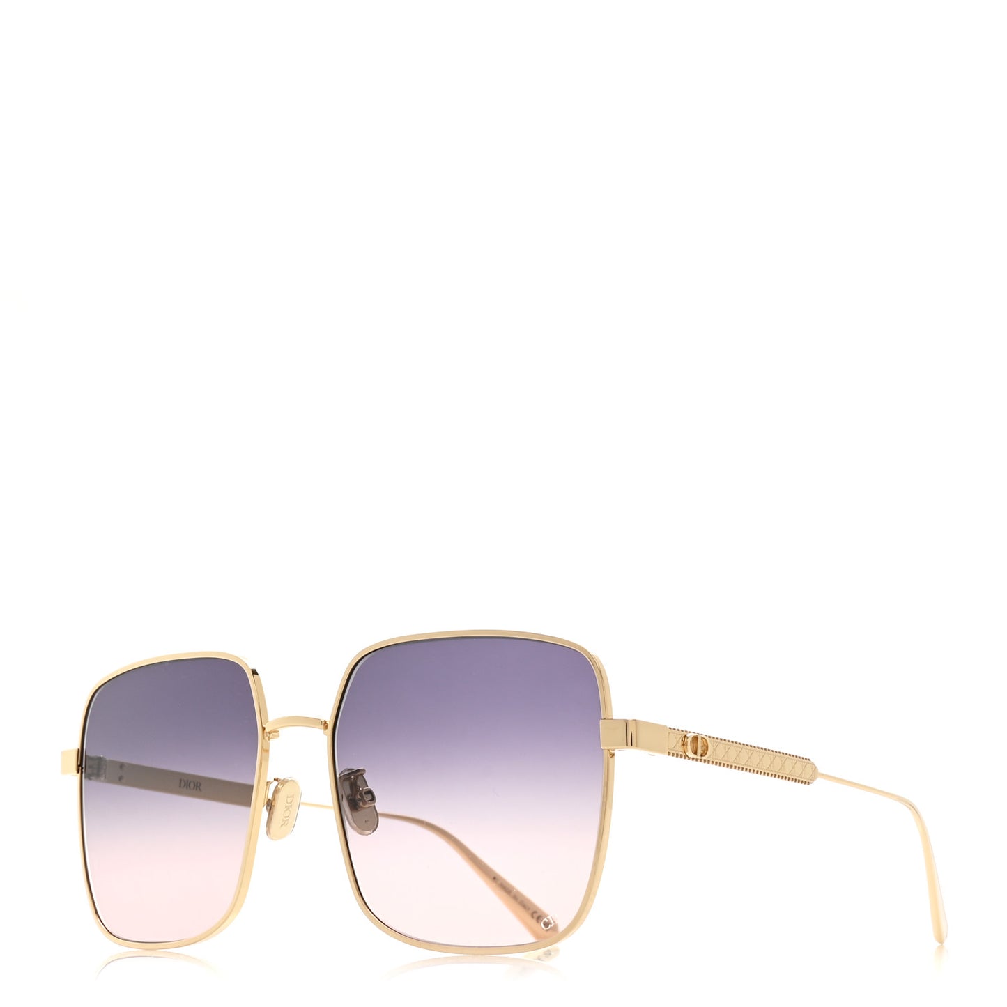 DiorCannage S1U Metal Sunglasses Gold