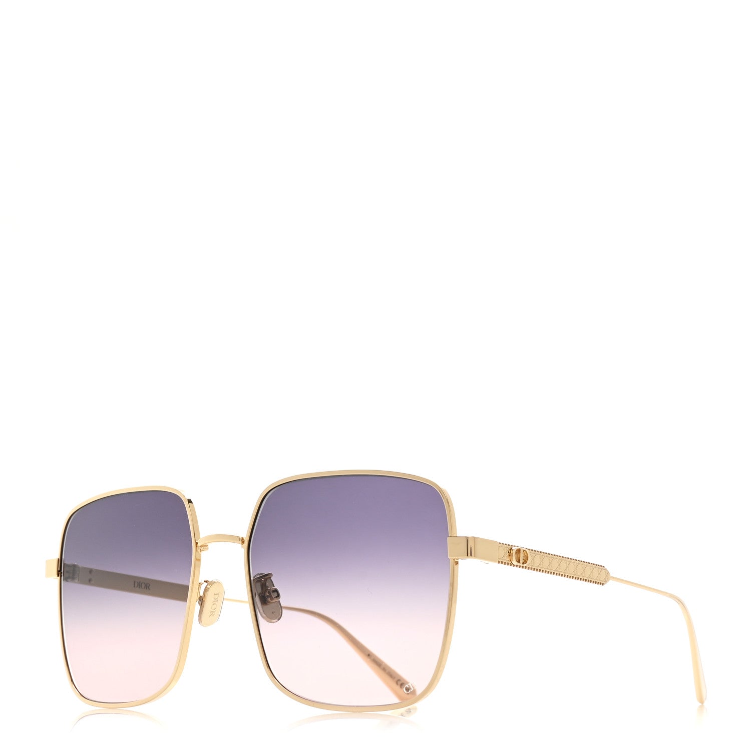 Christian Dior DiorCannage S1U Metal Sunglasses Gold 1 of 8