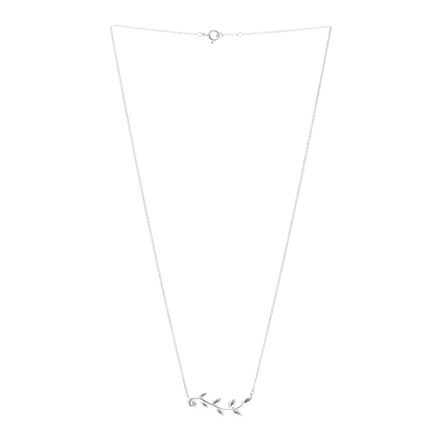 Sterling Silver Paloma Picasso Olive Leaf Vine Pendant Necklace
