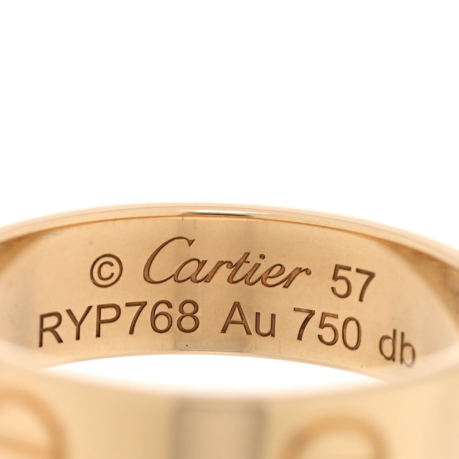 Cartier 18K Yellow Gold 5.5mm LOVE Ring 57 8 4 of 5