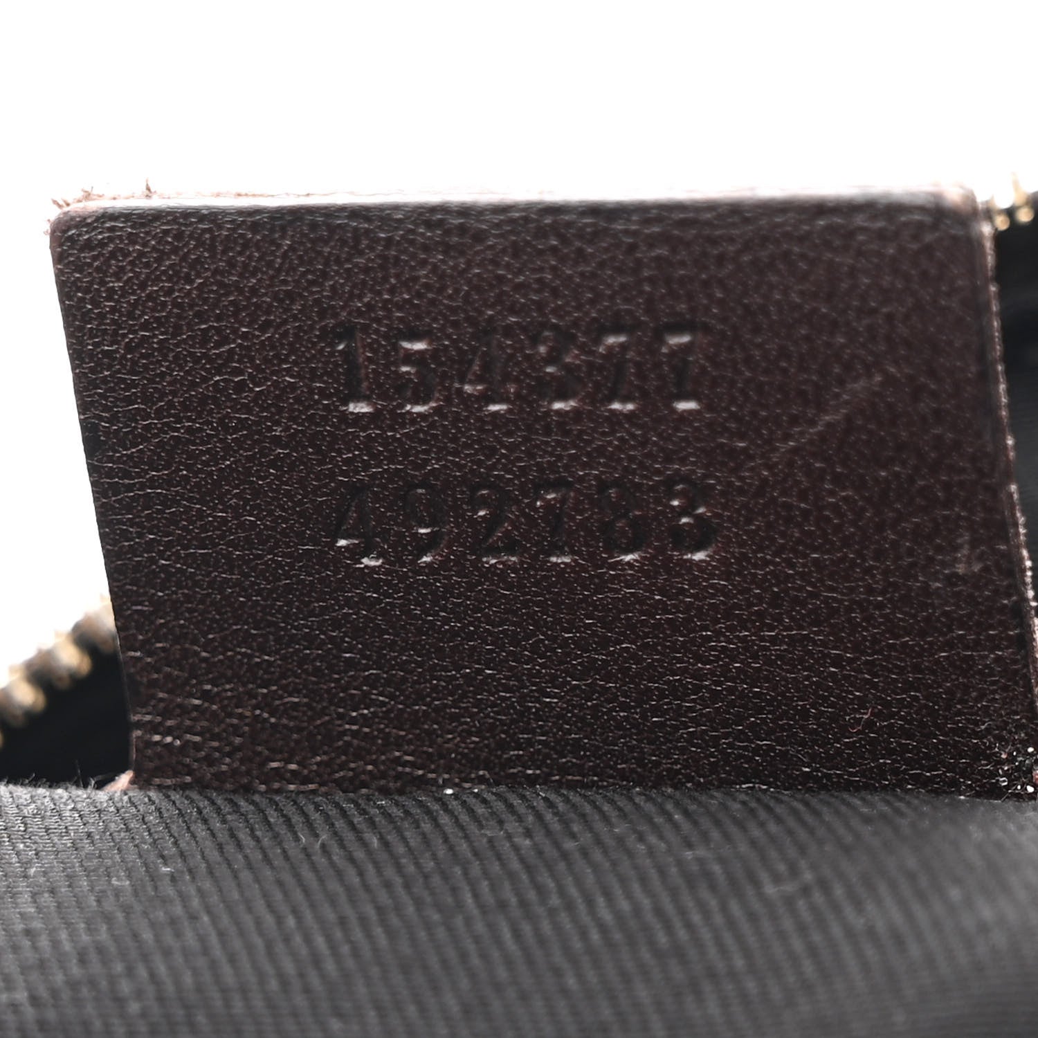 Gucci Canvas Calfskin Bamboo Horsebit Print Boston Black Dark Brown 7 of 10