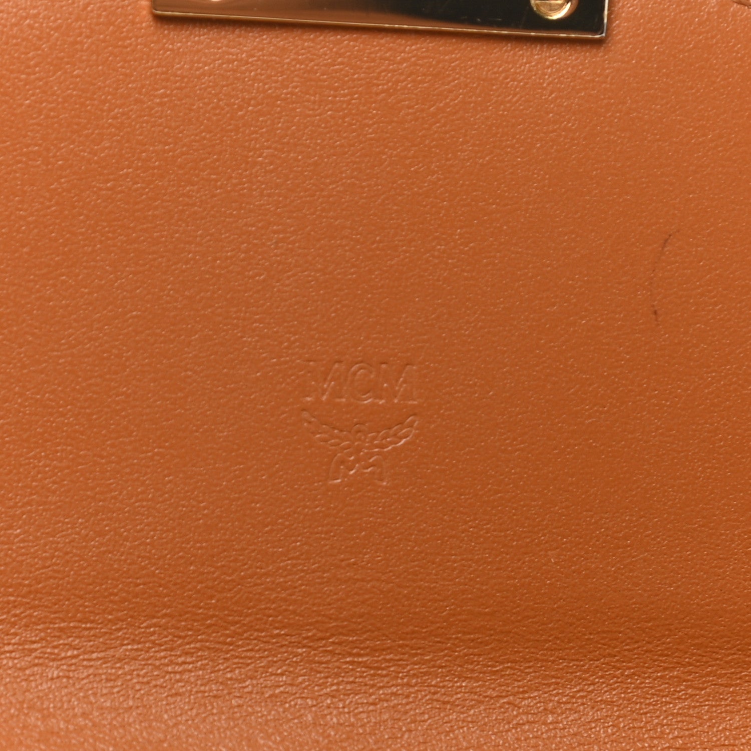 MCM Visetos Patricia Flap Wallet Cognac 6 of 7