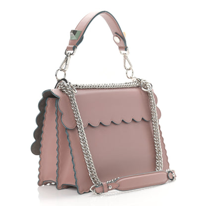 Fendi Vitello Liberty Scalloped Studded Kan I Shoulder Bag English Rose 3 of 9