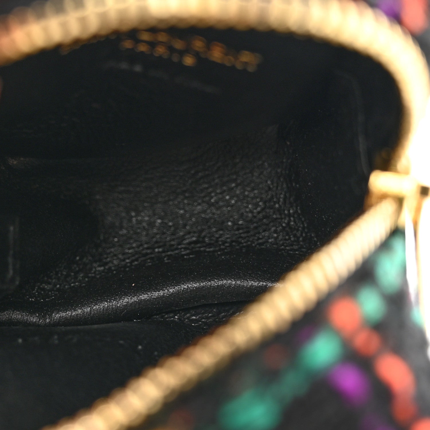 Saint Laurent Boucle Jaime Cube Charm Keychain Black Multicolor 5 of 7