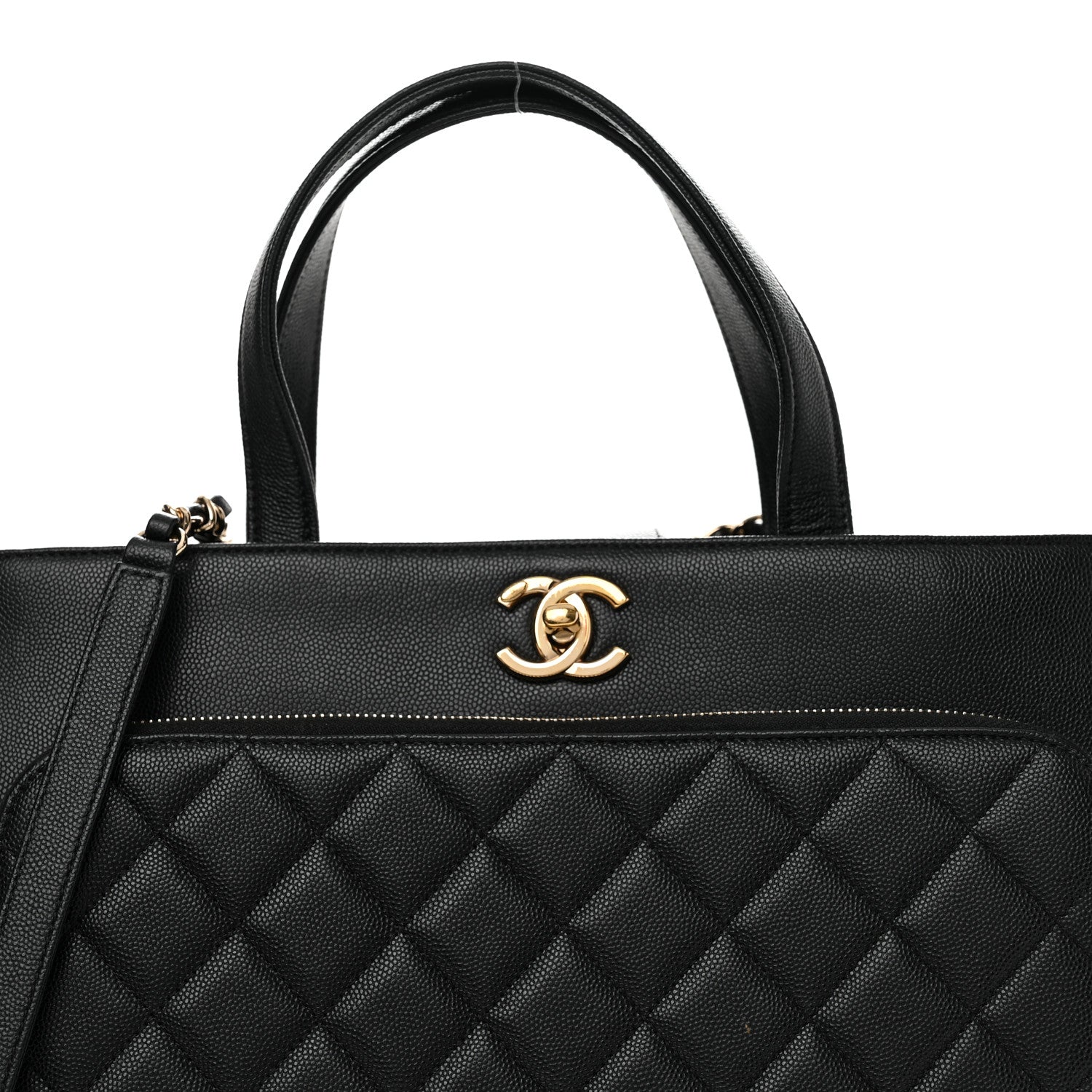 Chanel Caviar Quilted Large Business Affinity Shopping Bag Black 8 of 13