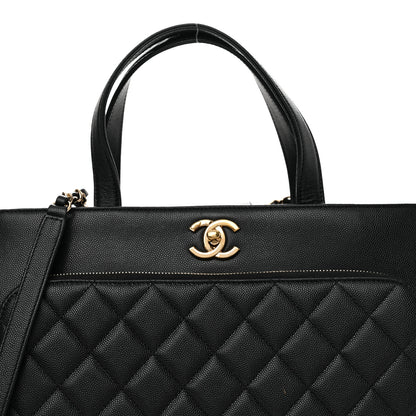 Chanel Caviar Quilted Large Business Affinity Shopping Bag Black 8 of 13