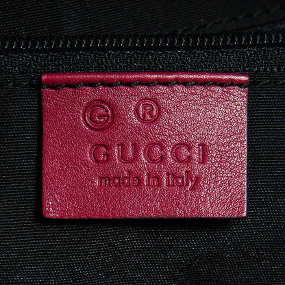 Gucci Horsebit Embossed Full Moon Tote Dark Red 6 of 7