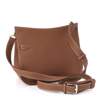 Hermes Taurillon Clemence Jypsiere 28 Gold 3 of 11