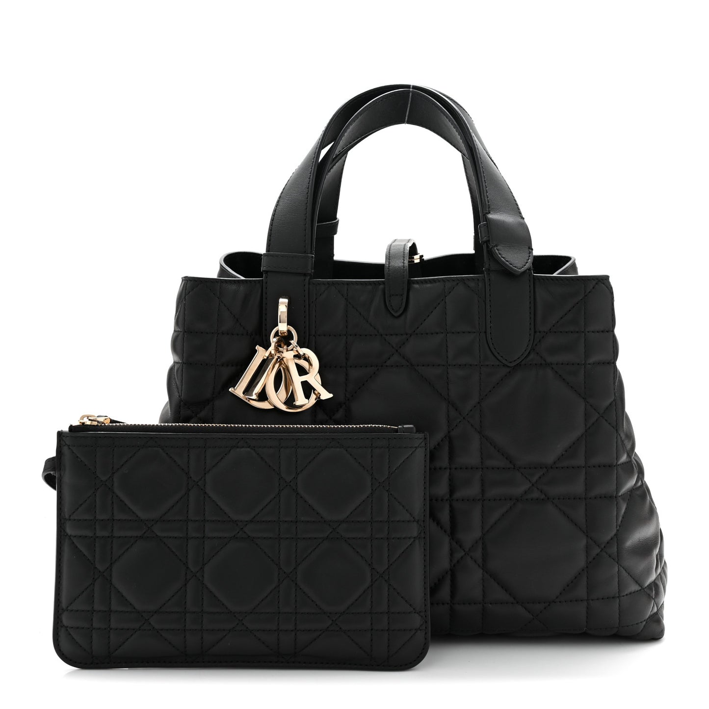 Calfskin Macrocannage Medium Toujours Black