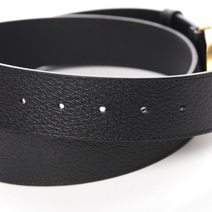 Gucci Textured Calfskin Double G 40mm Belt 105 42 Black 5 of 6