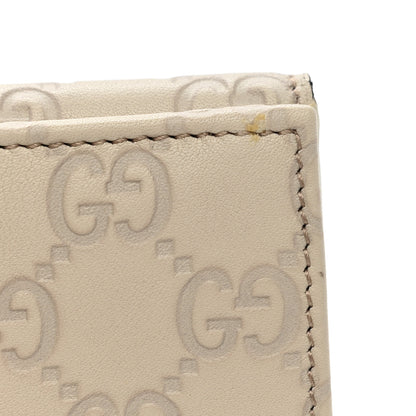 Gucci Guccissima Heart Continental Wallet Off White 9 of 10